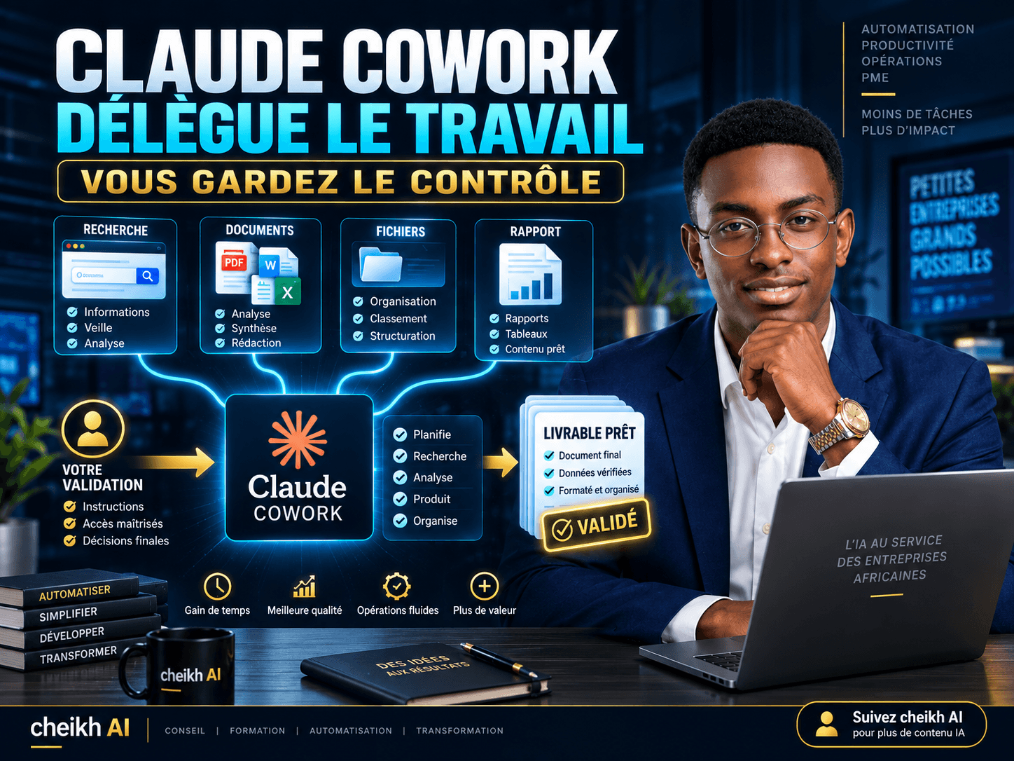 Claude Cowork : livrables sous controle