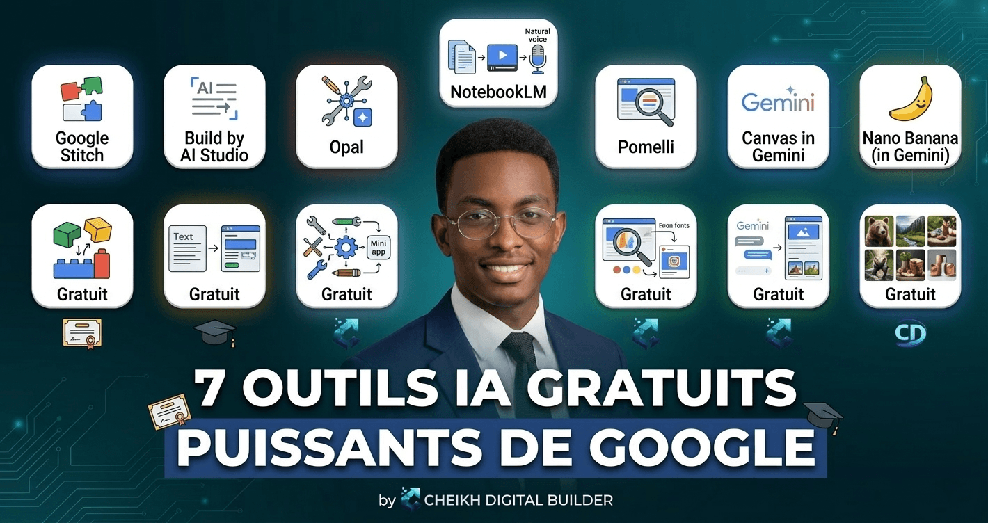 7 outils IA gratuits (par Google)